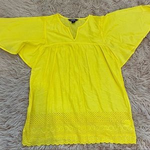 Land’ Ends Yellow Coverup Dress Girl Size XL